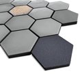 thumbnail image 5 of Lugo 12.1" x 10.43" Lava Stone Mosaic Floor and Wall Tile in Grey (Pack of 9), 5 of 7