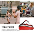 thumbnail image 5 of FENGGUIQU Portable Badminton Bag Dark Red Nylon Large Capacity Multi Layer Racket Storage Pouch, 5 of 8
