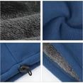 thumbnail image 6 of TAGVO 2 Pack Winter Fleece Neck Warmer, Soft Double Layer Fleece Thick Thermal Neck Gaiter Elastic Scarf Windproof Skiing Neck Tube Ear Warmer Balaclava Hood Unisex for Outdoor Sports, Black&Blue, 6 of 9