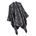 thumbnail image 3 of Poncho Cálido para Mujer Capa de Punto de  Frontal Abierta Bufanda Chal Ropa Casual para Hogar, Escuela, Oficina gris Baoblaze Cárdigan con cuello chal estampado leopardo, 3 of 8