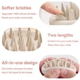 thumbnail image 4 of HEETA Scalp Massager Hair Growth, Exfoliator for Dandruff Removal & Relaxation, Shampoo Brush Fit Wet Dry Hair Use, Beige, 4 of 8