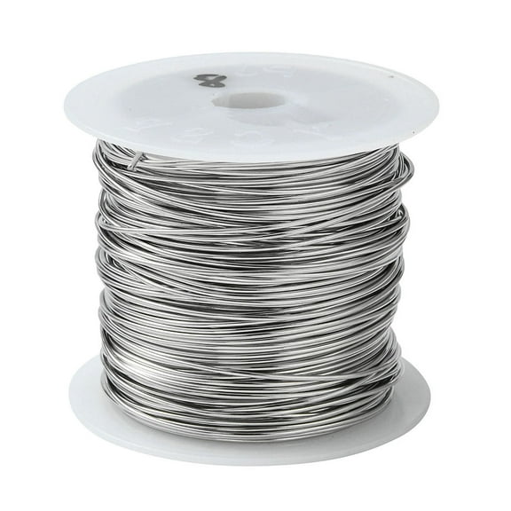 1Roll Non-Tarnish 316 Surgical Stainless Steel Wire for Jewelry Making Stainless Steel Color 20 Gauge 0.8mm 26.24 Feet(8m)/roll