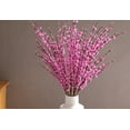 thumbnail image 1 of Nvzi 10 flores artificiales de jazmín de 75 cm de largo, ramo de flores falsas, ramas secas de jazmín artificial (rosa), 1 of 2