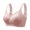 Pink, variant on Womens Bras New Plus Size No Underwire Top Bra Thin Breathable Big Breasts To Show Small Beauty Back Four Bra Comfortable Seamless Underwear Womens