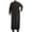 64#Black, variant on JXMVOJ Middle East Arabic Mens Robes Muslim Kaftan Clothing Long Sleeve Patchwork Coloured Thobe