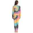 thumbnail image 3 of Just Love Women's Tie Dye Two Piece Thermal Pajama Set 6962-10195-RED (Tie Dye Bright Blue, X-Large), 3 of 3