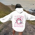 thumbnail image 5 of Womens Long Sleeve Hooded Sweatshirt Drawstring Pink Ribbon Graphic Cancer Awareness Hoodies with Pockets Loose Fit Pullover Tops, 5 of 8