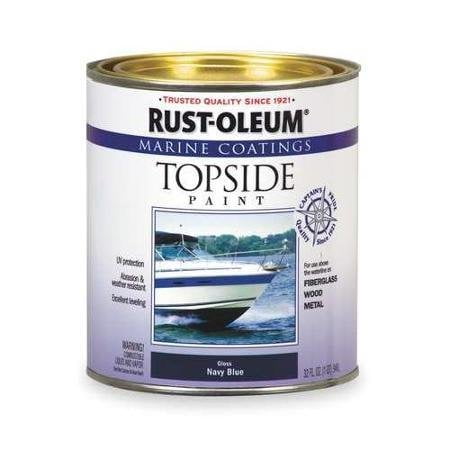 Rust-Oleum Marine Coatings Topside Paint Semi-Gloss - 4 Pack, 1 Qt, White