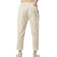 thumbnail image 4 of LELINTA Men's Linen Drawstring Casual Beach Pants-Lightweight Summer Trousers, 4 of 7