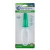 Brilliant Baby Infant Finger Toothbrush with Case, Soft Silicone Gum Massager & Teether Brush, Green