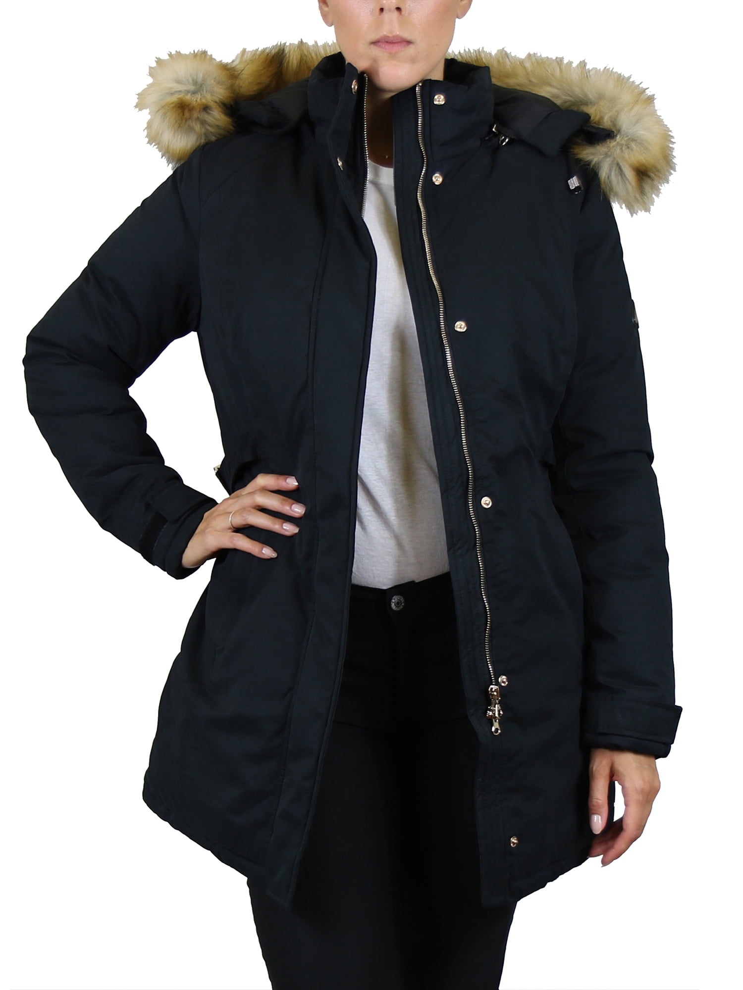 Heavy Duty Classic Brown Parka with Zip Off Hood  in Sizes 3XL