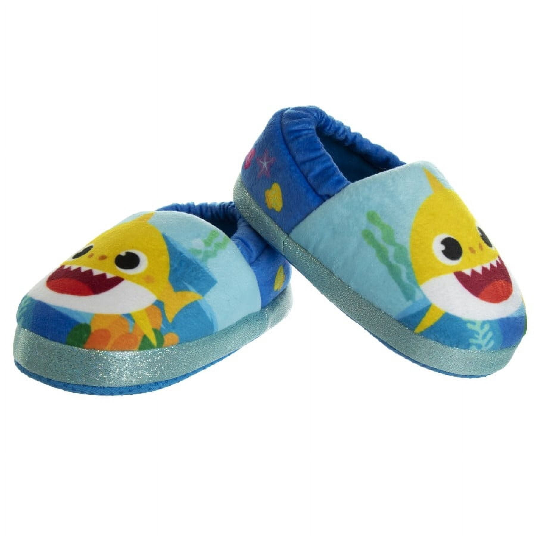 Baby Shark " The Nicest Shark" Toddler Boys' Casual Slippers - Blue, 11-12