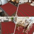 thumbnail image 6 of 5x7 Area Rugs, Red Green Checkered Non-Skid Rubber Backing Large Rectangle Rugs - Living Room Bedroom Home Office, Christmas Red and Green Plaid Indoor Floor Mat Carpets Washable Rug, 6 of 9