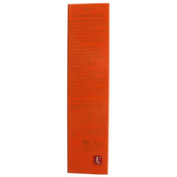 OKT Lighting EL-0848-XXU Non-Dimming LED Driver, Emergency, 12-48-Vdc, 8W, 120/277V