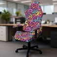 thumbnail image 3 of KUIFORTI Leopard Print Gaming Chair Cover with Armrest Covers Comfortable Gaming Chair Covers Slipcovers 4Pcs Easy Installation Breathable for Home, Shop, Living Room, Office, 3 of 7