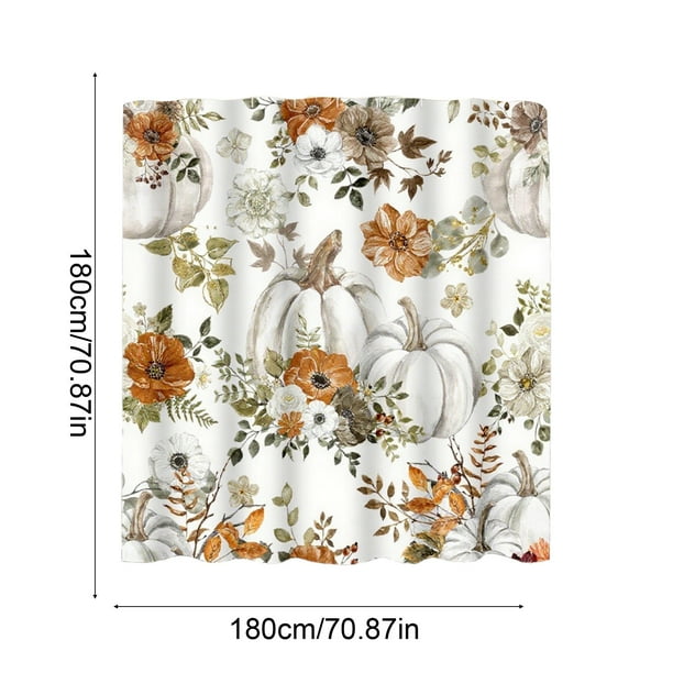 Cortina de ducha gruesa para baño, decoración de Halloween, impermeable, con varilla, tela impermeable, sin perforaciones, de poliéster