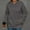 Dark Gray, variant on SwiftWear Women's Embossed Letter Hoodie - Waffle Texture Pullover with Front Pocket, Soft Comfort Fit Casual Sweatshirt Gray