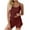 Wine, variant on Womens Silk Satin Pajamas Two Piece Womens Pajamas Shorts Set Cami Top Lounge Sets Womens Pjs