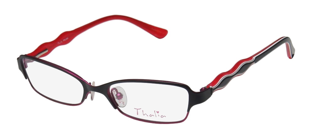 Thalia Edita Womens//Ladies Designer Half-rim Flexible Hinges Glamorous Adult Size Authentic Eyeglasses//Eyewear