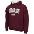 thumbnail image 2 of Men's Colosseum Maroon Mississippi State Bulldogs Arch & Logo 3.0 Pullover Hoodie, 2 of 3