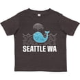 thumbnail image 3 of Inktastic Seattle Washington Cute Whale Travel Boys or Girls Toddler T-Shirt, 3 of 5