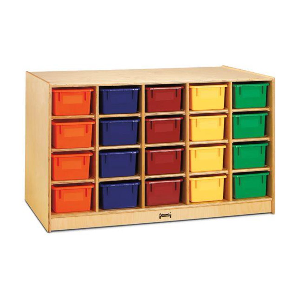JontiCraft DoubleSided Island Single 20 CubbiesBins20 Colored