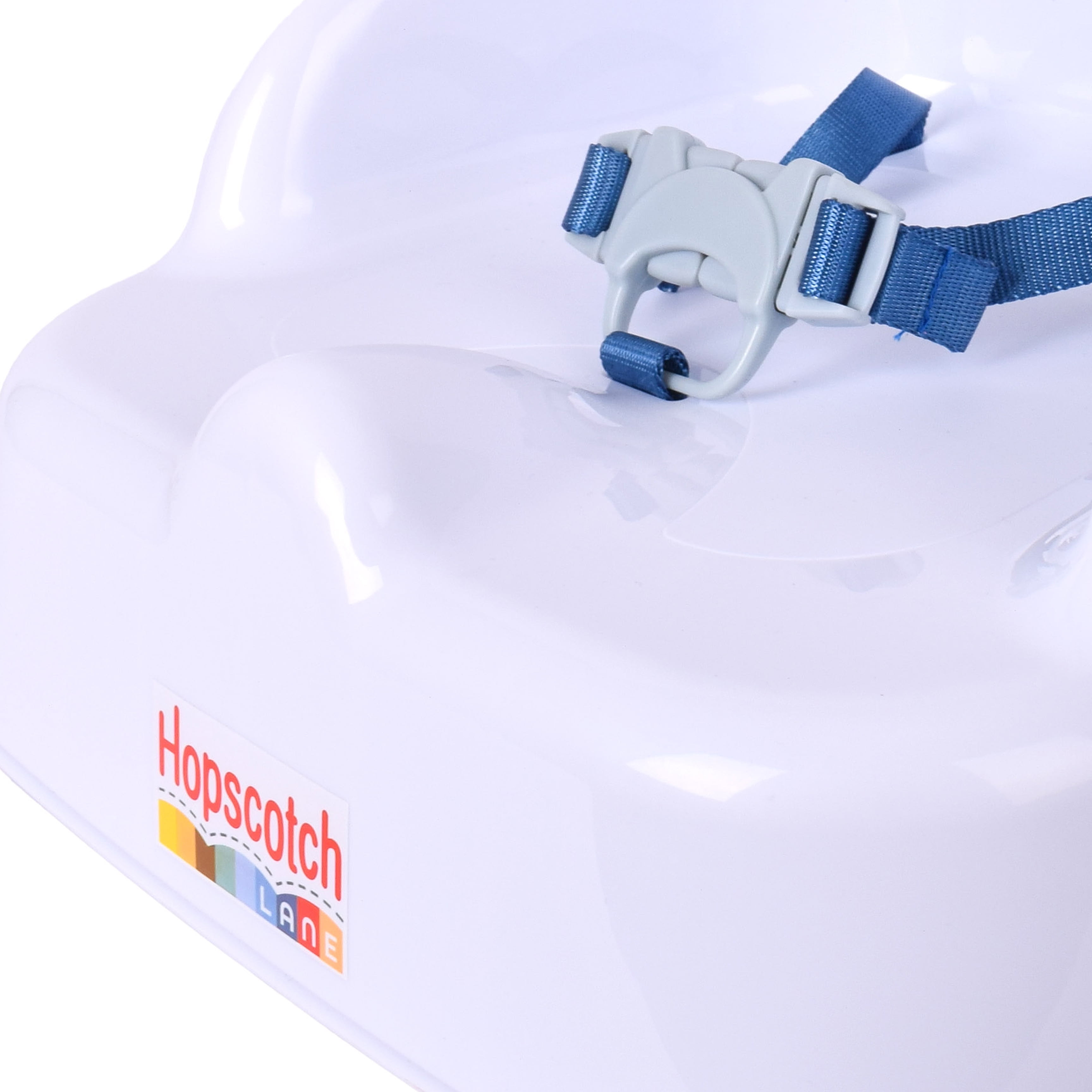 Hopscotch Lane Booster Seat with Straps, White, Children 6+ Months Unisex