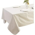 thumbnail image 3 of Vinyl Tablecloth with Flannel Backed Waterproof Oil-Proof PVC Table Cloth Wipeable Spill-Proof Plastic Table Cover for Indoor and Outdoor(Flower, 60 x 84 Inch Rectangle), 3 of 6