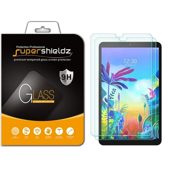 [2-Pack] Supershieldz for LG G Pad 5 10.1 FHD Tempered Glass Screen Protector, Anti-Scratch, Anti-Fingerprint, Bubble Free