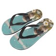thumbnail image 2 of FUIALDOLG Women's Beach Flip Flop, Super Lightweight and Soft Footbed, Thin Glitter Strap, 2 of 7