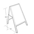 thumbnail image 2 of Double Sided A-Frame Write-On Chalkboard Sidewalk Sign, 23.5"W x 30.75"H, 2 of 2