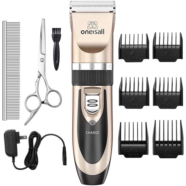 oneisall Dog Shaver Clippers Low Noise Rechargeable Cordless Electric