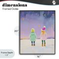 thumbnail image 4 of Stupell Industries Modern Children Watching Starry Winter Sky Black Framed Giclee Art, 16 x 20, by The Prints Vibe, 4 of 8