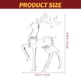 thumbnail image 2 of Acrylic Christmas Reindeer Ornament Holiday Party Deer Figurine Desk Deer Statue, 2 of 6