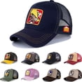 thumbnail image 2 of Gorra de algodón con diseño de anime de alta calidad para hombres y mujeres, gorra de camionero de papá estilo hip hop de alta calidad, gran oferta hola suerte unisex, 2 of 2