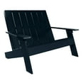thumbnail image 5 of Highwood 4-pc Modern Adirondack Set with 2 Modern Adirondack Chairs, 1 Double Wide Modern Adirondack Chair, and 1 Modern Side Table - Outdoor, Eco-friendly, Synthetic Wood, 5 of 8