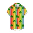 thumbnail image 3 of Camisas hawaianas para hombres y mujeres Camisas con estampado de coco para hombres Camisas casuales de manga corta con solapa de un solo pecho Blusas grandes 5XL, 3 of 5