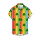 thumbnail image 3 of Camisas hawaianas para hombres y mujeres Camisas con estampado de coco para hombres Camisas casuales de manga corta con solapa de un solo pecho Blusas grandes 5XL, 3 of 5