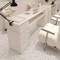 thumbnail image 3 of Luxury Manicure Nail Tables White Drawer Beauty Professional Nail Tables Office Women Nageltisch Beauty Salon Furniture MR50NT My Lux Decor Round, 3 of 10