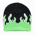 thumbnail image 2 of Gorro de punto con diseño de llamas, cálido, de lana, para exteriores, para hombre y mujer, 2 of 5