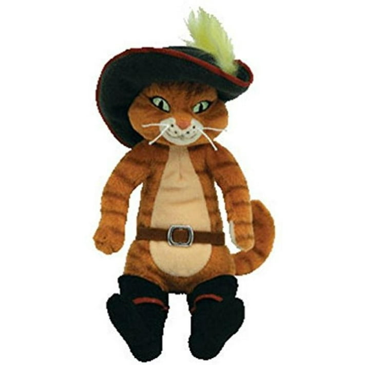 TY Beanie Baby PUSS IN BOOTS the Cat (Shrek DVD Exclusive) (8.5 inch