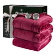thumbnail image 1 of Manta térmica Beautyrest, suave, cálida, reversible, de felpa, tamaño queen, 1 of 8