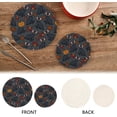 thumbnail image 4 of SKYSONIC Cats Pumpkins Maple Leaves Pot Holders Trivets, 2 Pcs Heat Resistant Trivets,Autumn Kitten Cotton Thread Weave Mats for Hot Pads Pans Pot Bowl Teapot for Kitchen Decor, 4 of 7