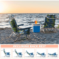 thumbnail image 6 of BOSSIN Backpack Beach Chairs for Adults,Portable Folding Camping Chair with Cup Holder & Towel Rack, 6 of 7