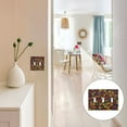 thumbnail image 7 of Yayeee Toggle Light Switch Wall Plate 2-Gang 4.56"x4.48" Decorative Outlet Cover, Yellow Floral, 7 of 7