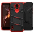 thumbnail image 4 of ZIZO BOLT Series Nokia 3.1 C Case Military Grade Drop Tested with Full Glass Screen Protector Holster and Kickstand Black Red, 4 of 6