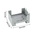 thumbnail image 3 of Solid Fuel Stove Portable - Foldable Mini Burner for Camping, Backpacking & Survival, Compact Spirit Wax Tablet Stove for Outdoor Cooking, Hiking & Emergency, 3 of 9