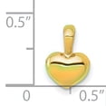 thumbnail image 2 of 14K Yellow Gold Heart Charm Pendant Love Jewelry, 2 of 2