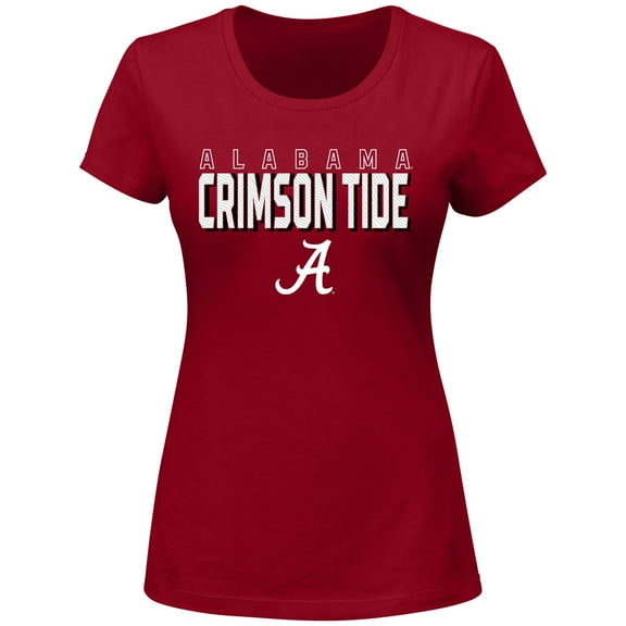 Women's Fanatics Crimson Alabama Crimson Tide Plus Size Lean Scoop Neck T-Shirt