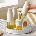thumbnail image 2 of Fiudx Especiero Giratorio de 360°, Base Antideslizante, Organizador Multifuncional para Cocina, Baño y Despensa, Fácil Acceso, Blanco y Beige, 24 X 24 X 5 Cm, 2 of 7